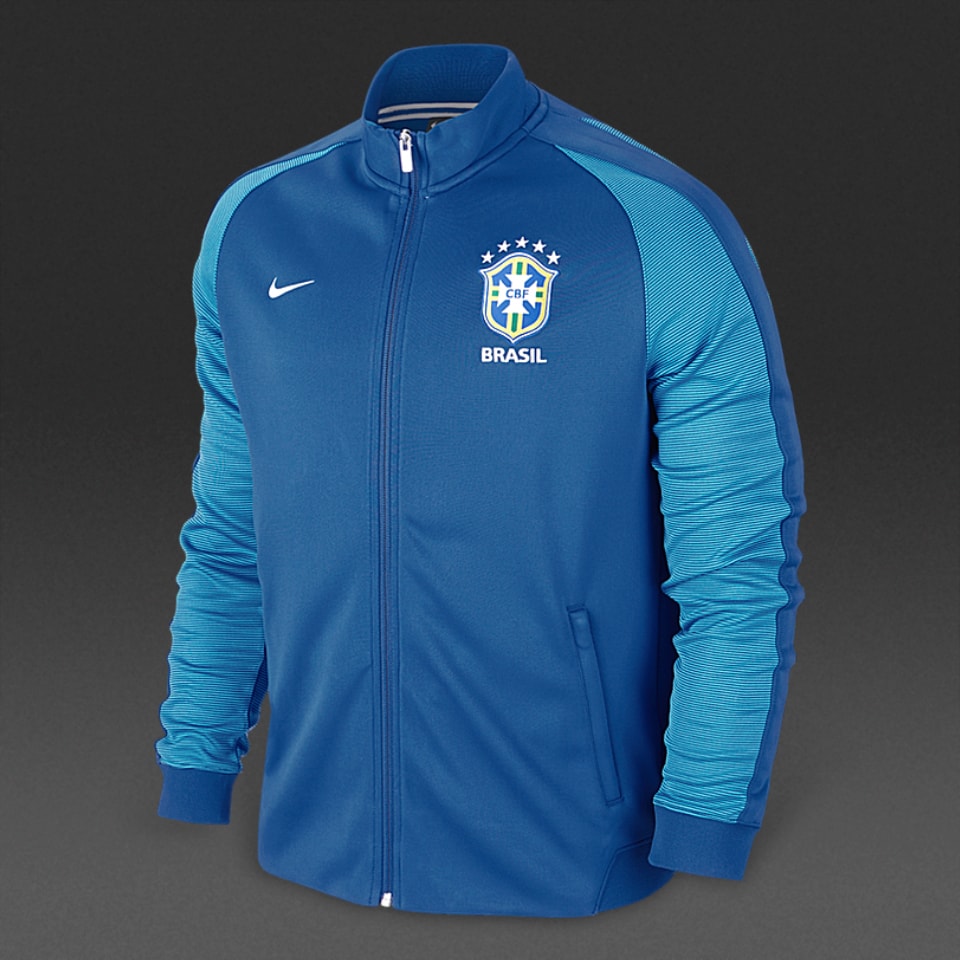 Nike Brasil 16/17 Authentic Track Jacket - Mens Replica - Jackets ...