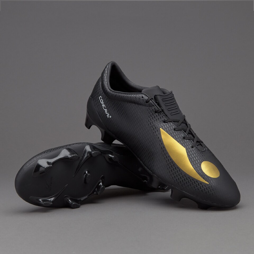 Concave Volt 2.0 FG - Mens Soccer Cleats - Firm Ground - Black/Gold