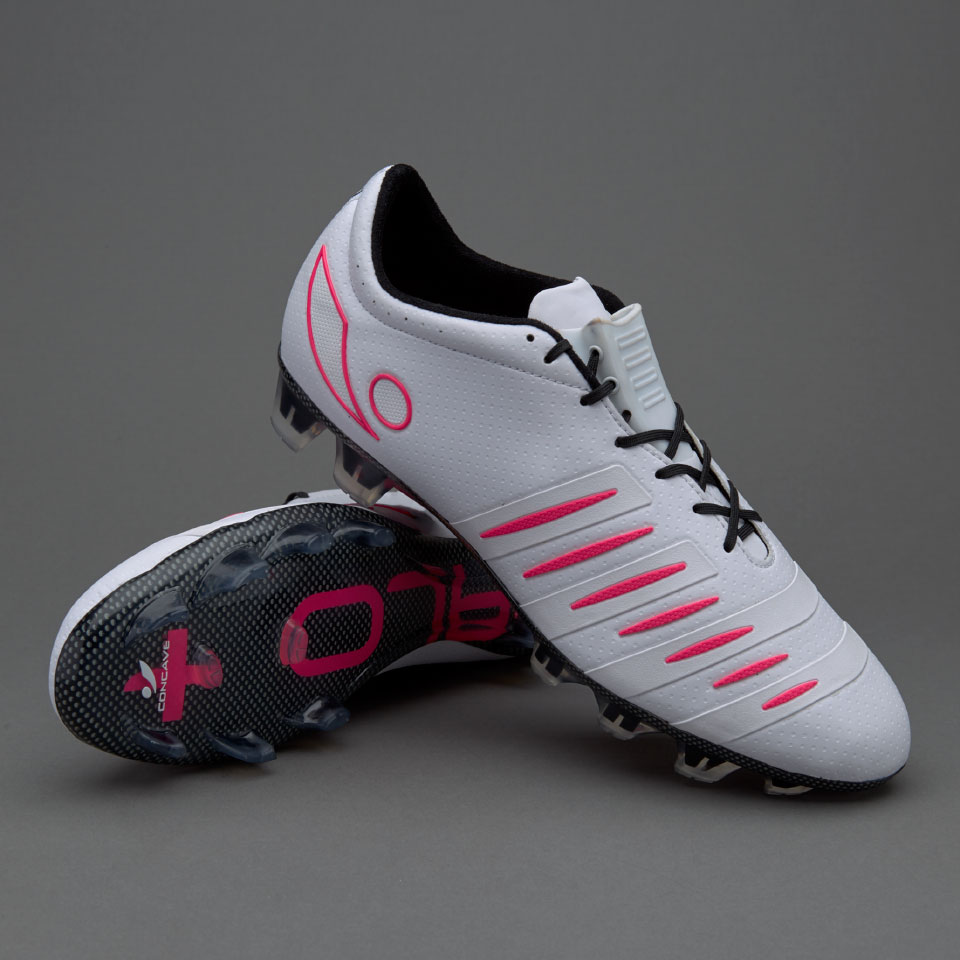 soccer cleats pink and white