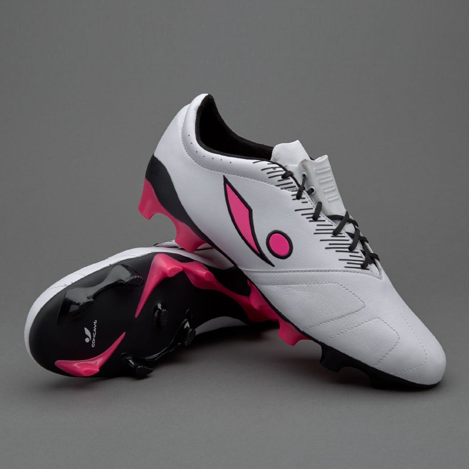 soccer cleats pink and white