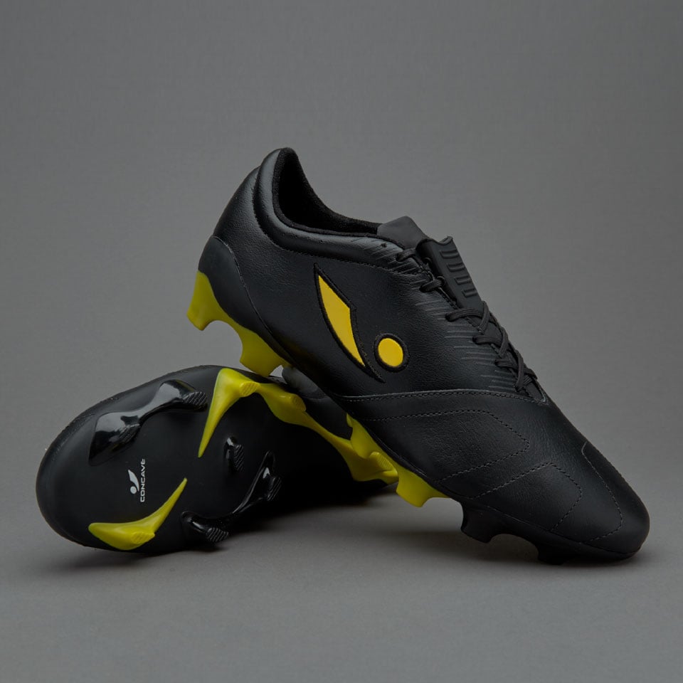 mens black and yellow football cleats