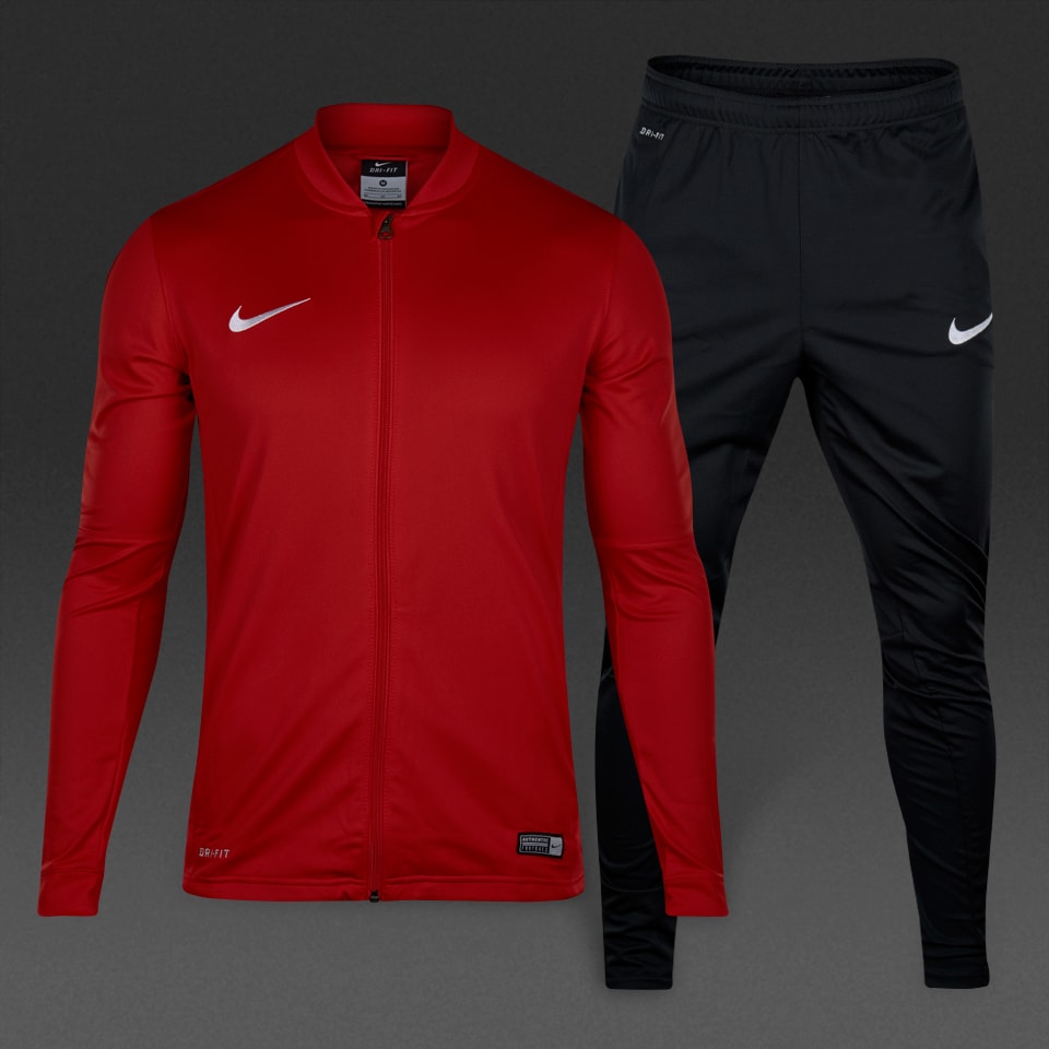Confirmación Monica sí mismo Chándal Nike Academy 16 Knit -Ropa para equipaciones de futbol-Rojo/Negro/ Blanco | Pro:Direct Soccer