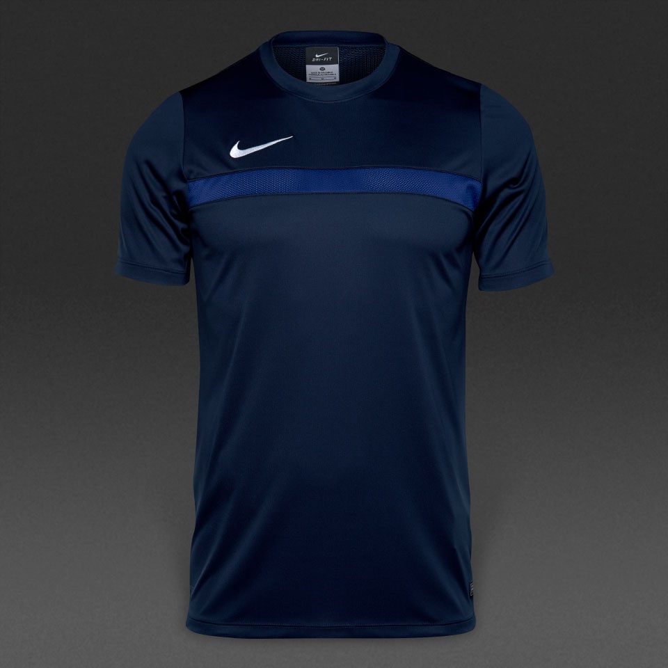 Camiseta de entrenamiento Nike 16 para niños MC-Ropa para equipos de futbol-Obsidiana/Azul oscuro/Blanco | Pro:Direct Soccer