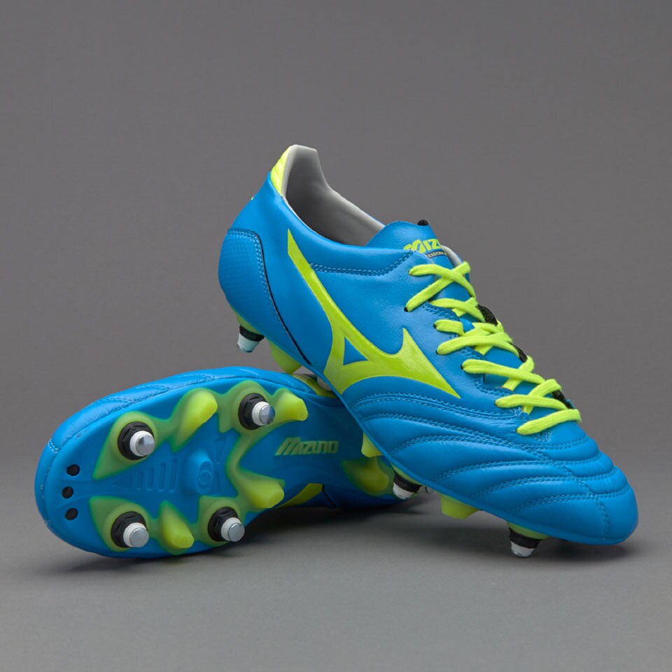 Mizuno Morelia Neo KL Mix - Mens Boots - Soft Ground - Diva Blue/Safety ...