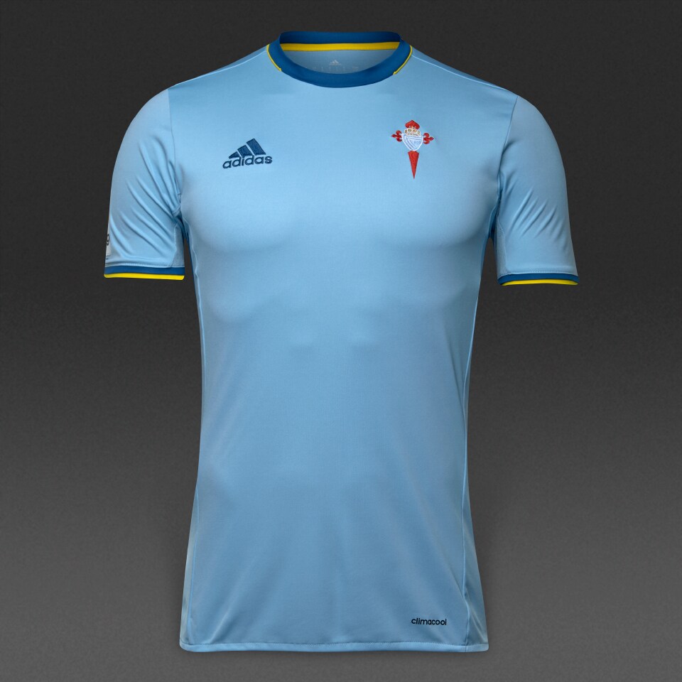 Marty Fielding Perseo tarifa Camiseta adidas Celta de Vigo 16/17 Primera equipación-Camisetas oficiales  de futbol-Azul claro/Azul marino | Pro:Direct Soccer