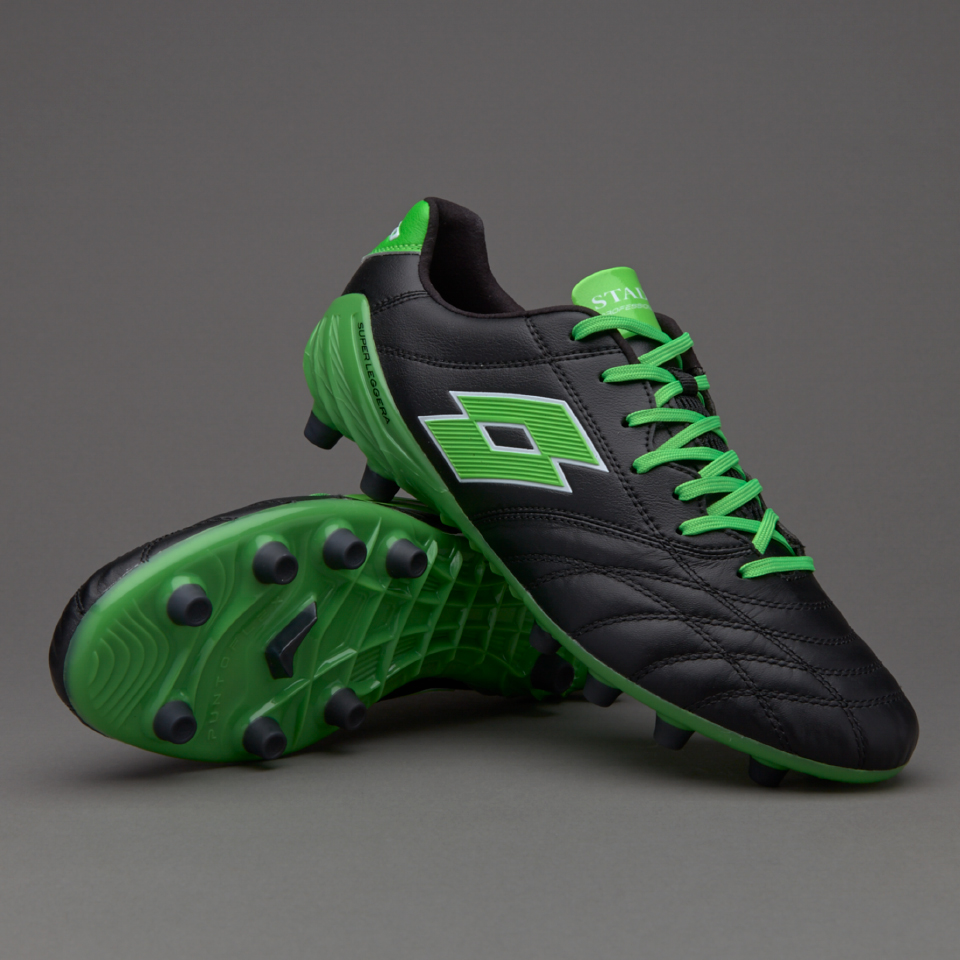 Chaussures De Foot Lotto Noires - Taille 3 (jeunesse) - Occasion Très Peu Portées - Taïwan