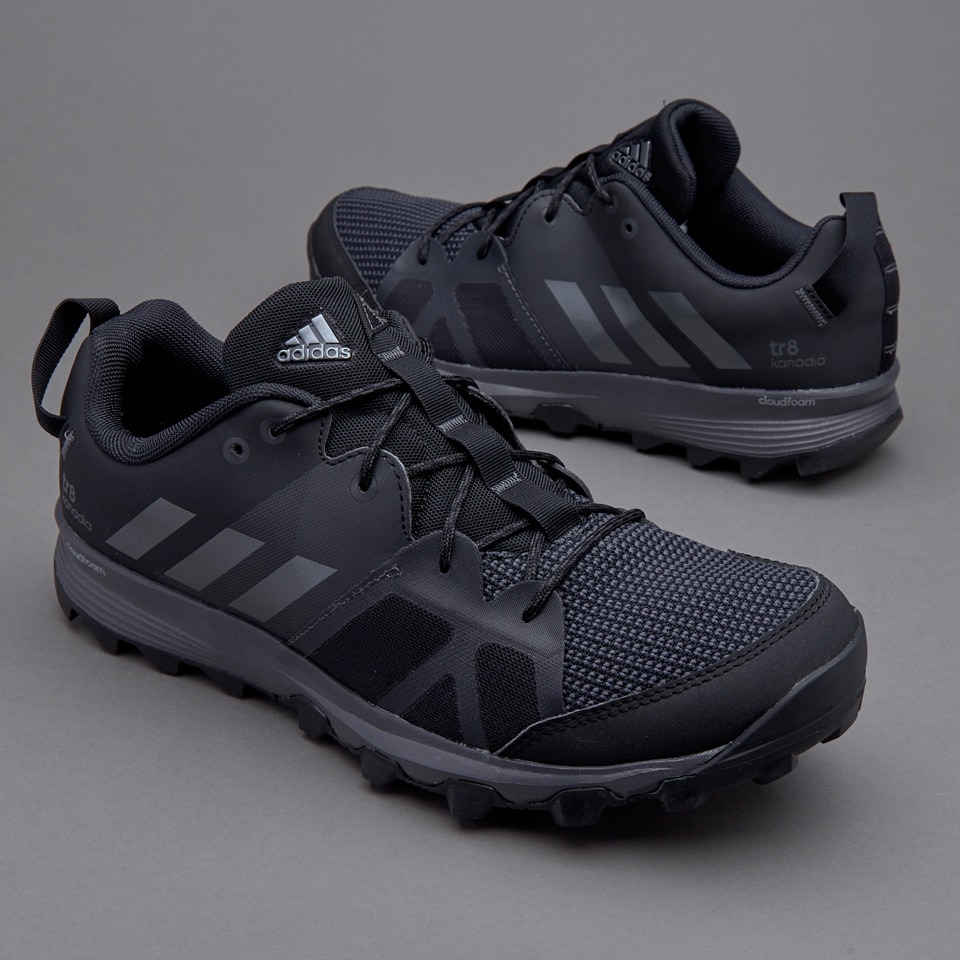 adidas Kanadia 8 TR Core Black Iron Met. Utility Black F16 Mens Shoes AQ5847 Pro Direct Running