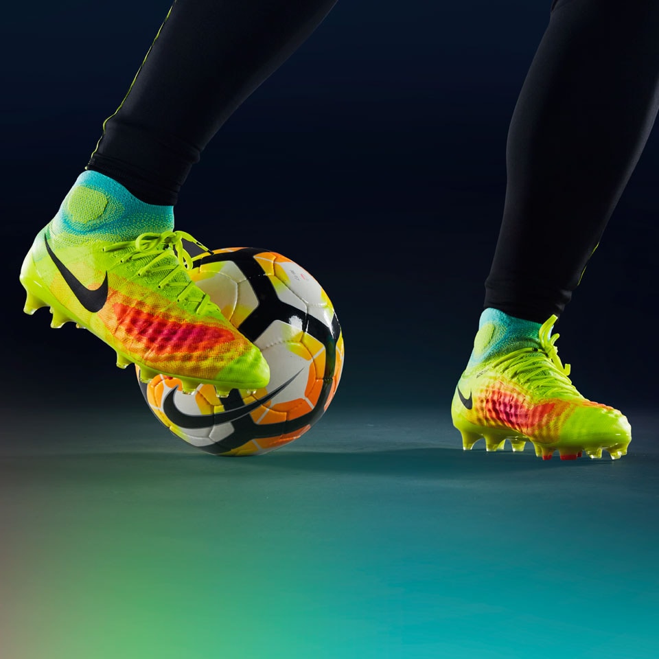 Nike Magista Obra II - Mens Soccer Cleats - Firm Ground - Volt/Black/Total Orange