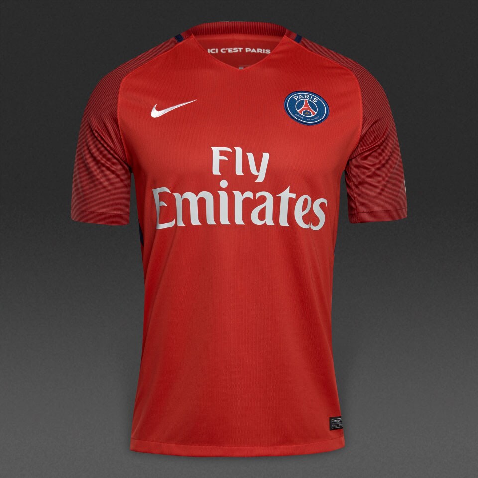 Nike PSG 16/17 SS Away Stadium Jersey - Mens Replica - Shirts ...