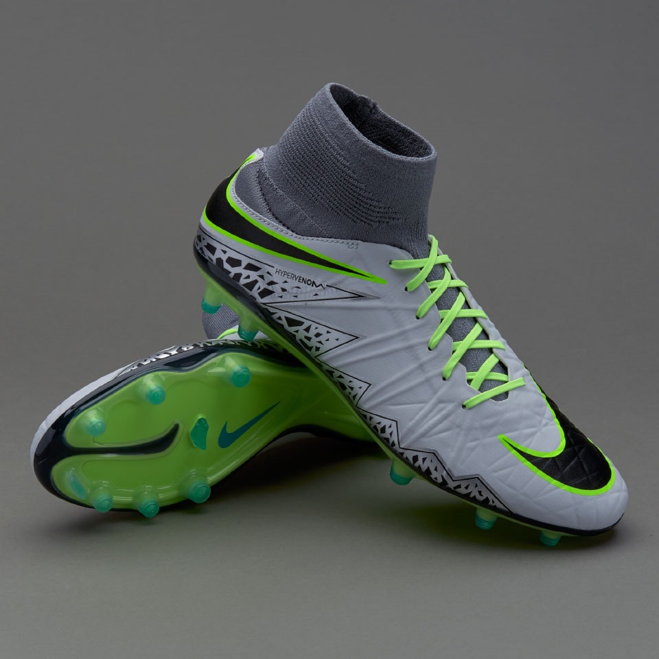 Nike hypervenom grey and green on sale