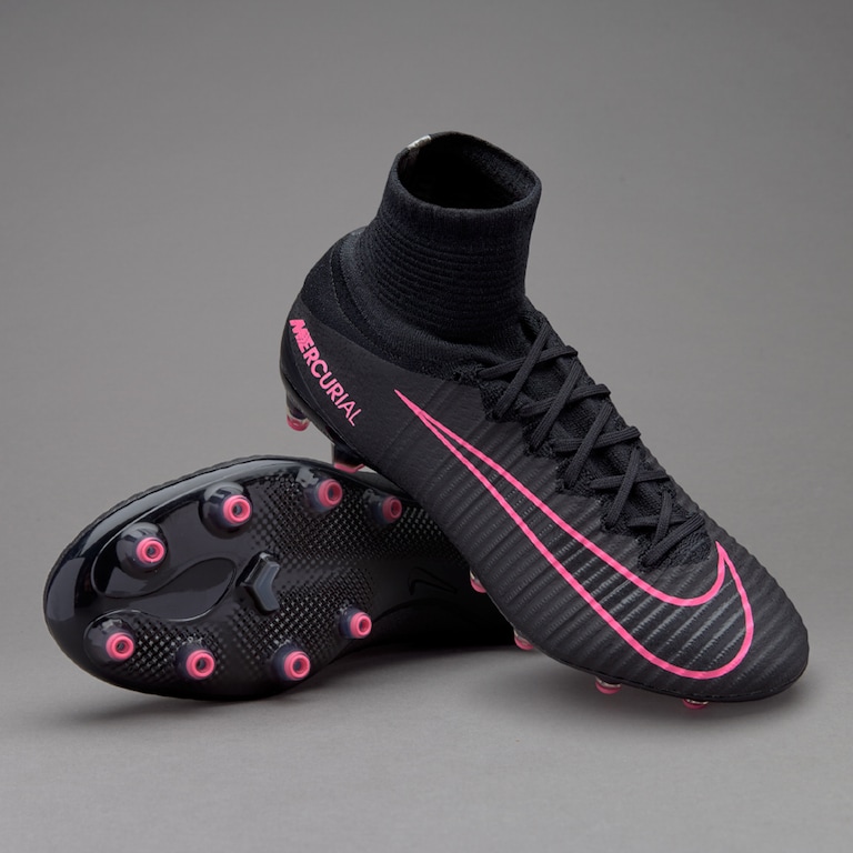 Nike Soccer Cleats Football Boots Black And Pink Mercurial Nike