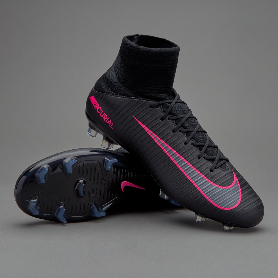 Nike Veloce III FG -Botas de futbol-Terrenos firmes-Negro/Rosa | Pro:Direct Soccer