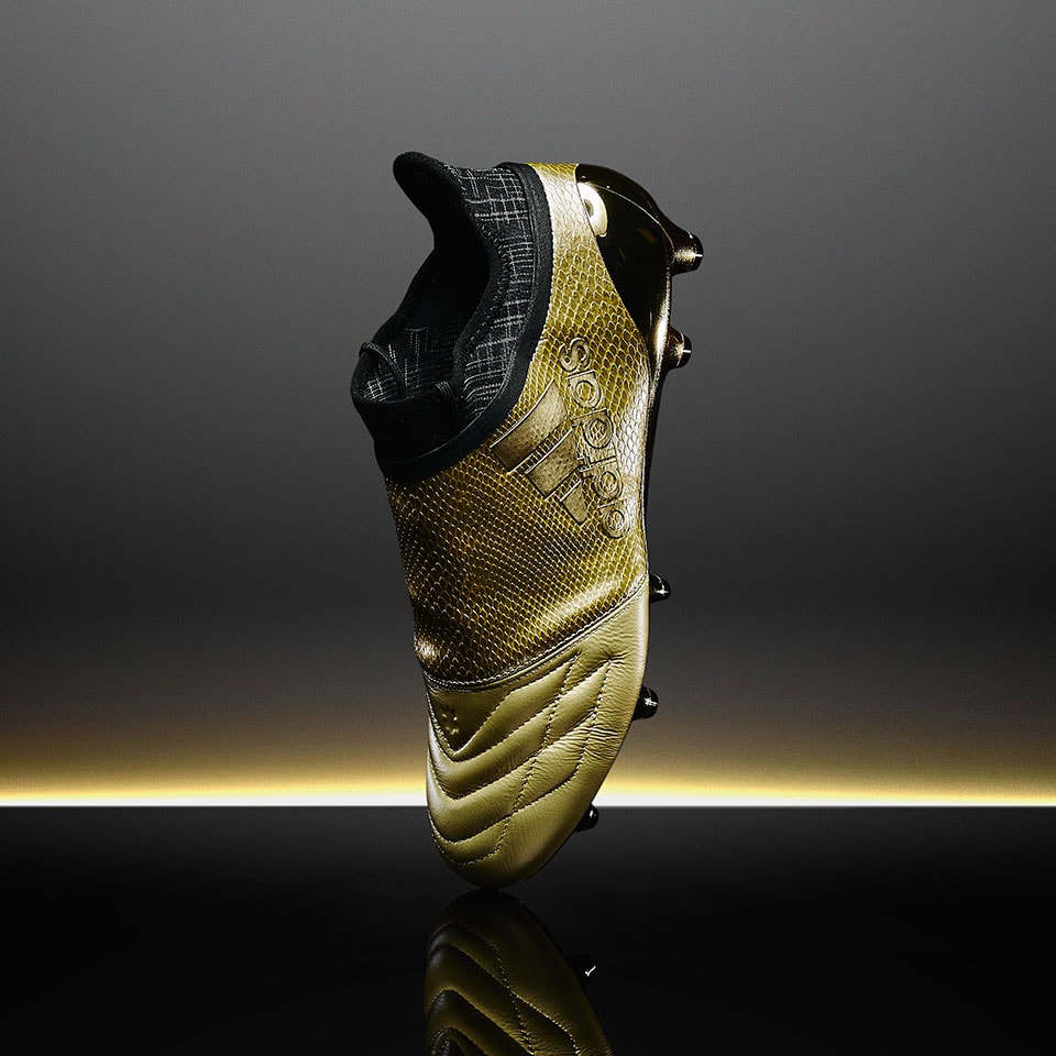 plataforma Flojamente inoxidable adidas X 16+ Purechaos Space Craft FG - Botas de futbol-Terrenos firmes-  Dorado/Negro | Pro:Direct Soccer