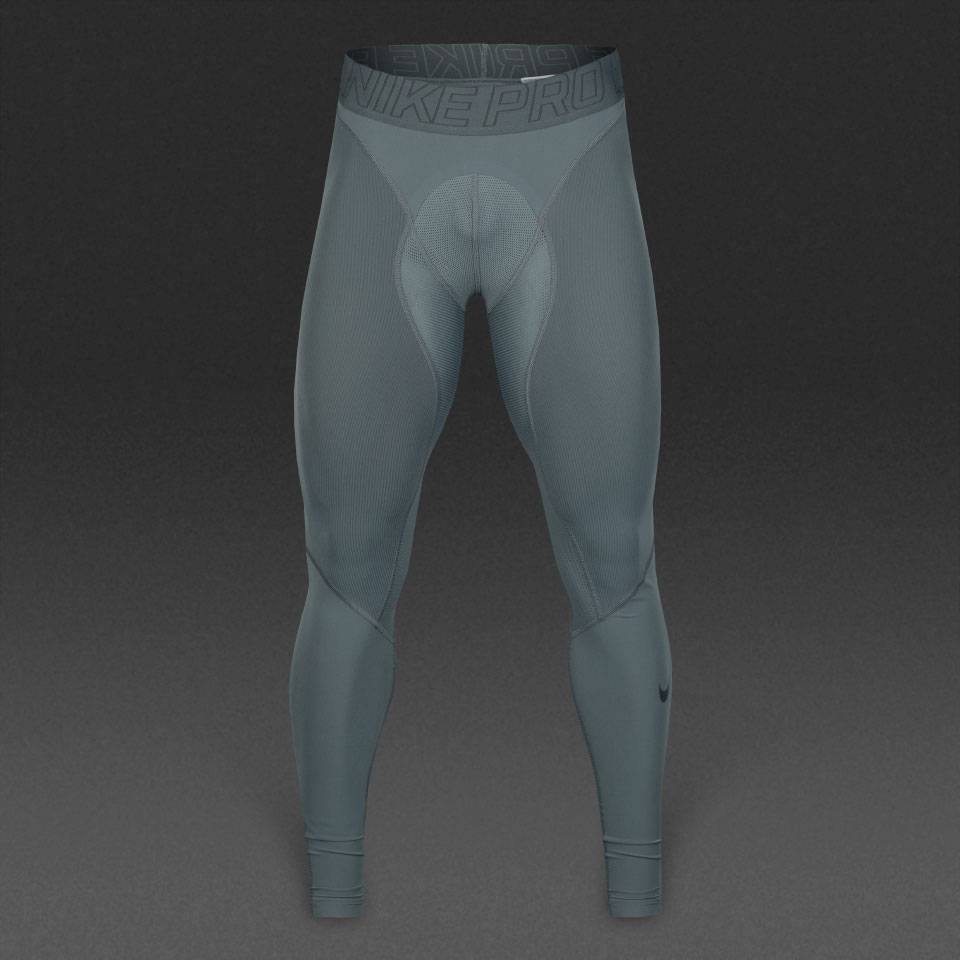 Nike Hyper Compression Tights - Mens Base Layer - Compression - Grey/Dark Grey