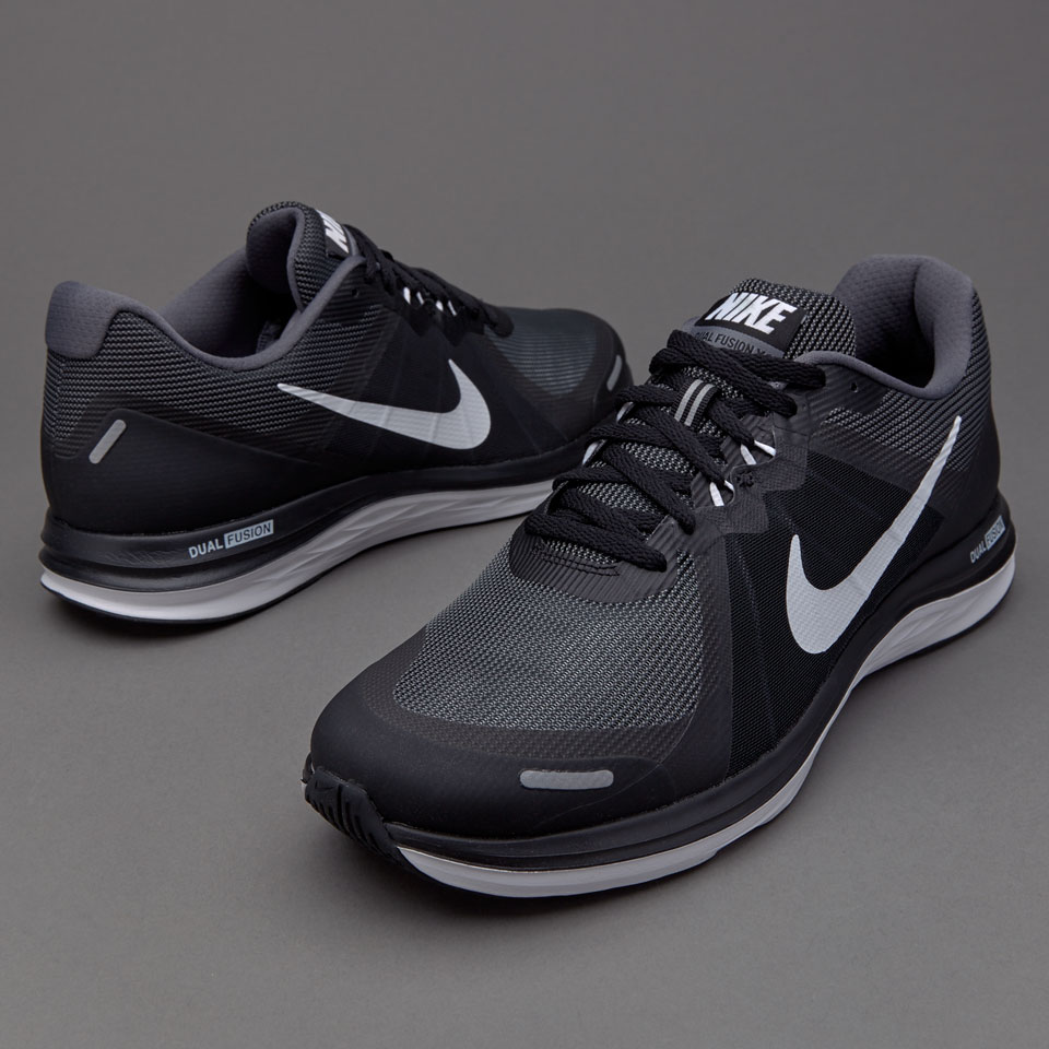 esconder Conveniente consumidor Nike Dual Fusion X 2 - Zapatillas para hombre-Negro/Blanco/Gris oscuro |  Pro:Direct Soccer