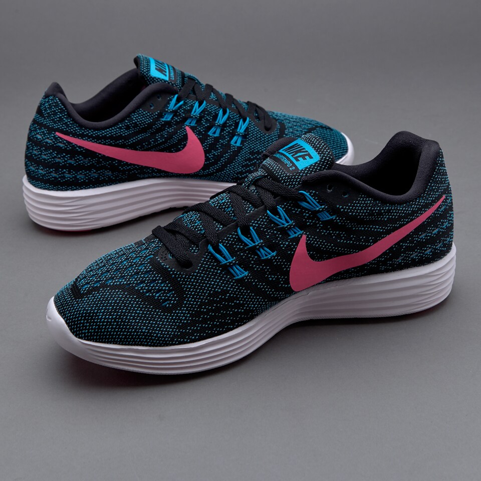 Nike Womens Lunartempo 2 Blue Glow Pink Blast Black Prl Pink Womens Shoes 818098 406 Pro Direct Running