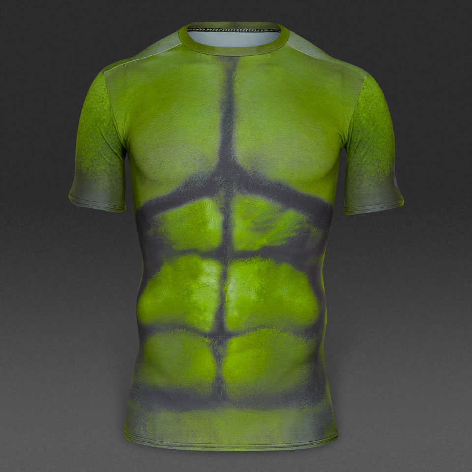 Under Armour Hulk-Camisetas de compresión-Superhéroe-Verde Pro:Direct Soccer