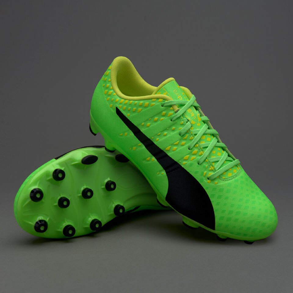 evoPOWER Vigor 3 AG - Botas de futbol-Cesped artificial- Verde Gecko/Negro/Amarillo Pro:Direct Soccer