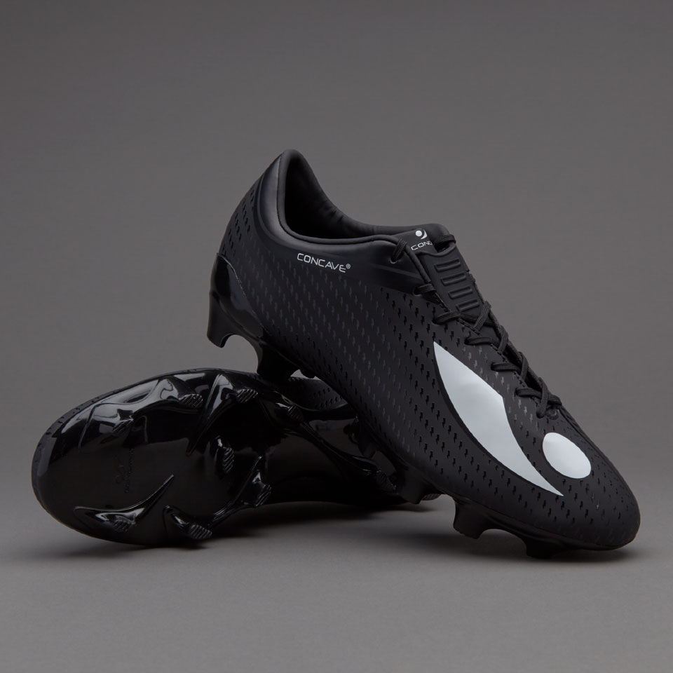 Concave Volt 2.0 FG Mens Soccer Cleats Firm Ground Black/White