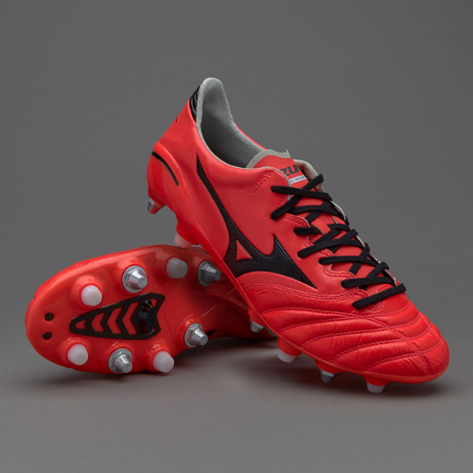 Mizuno Morelia Neo II Mix -Botas de fútbol-Terrenos blandos-Coral