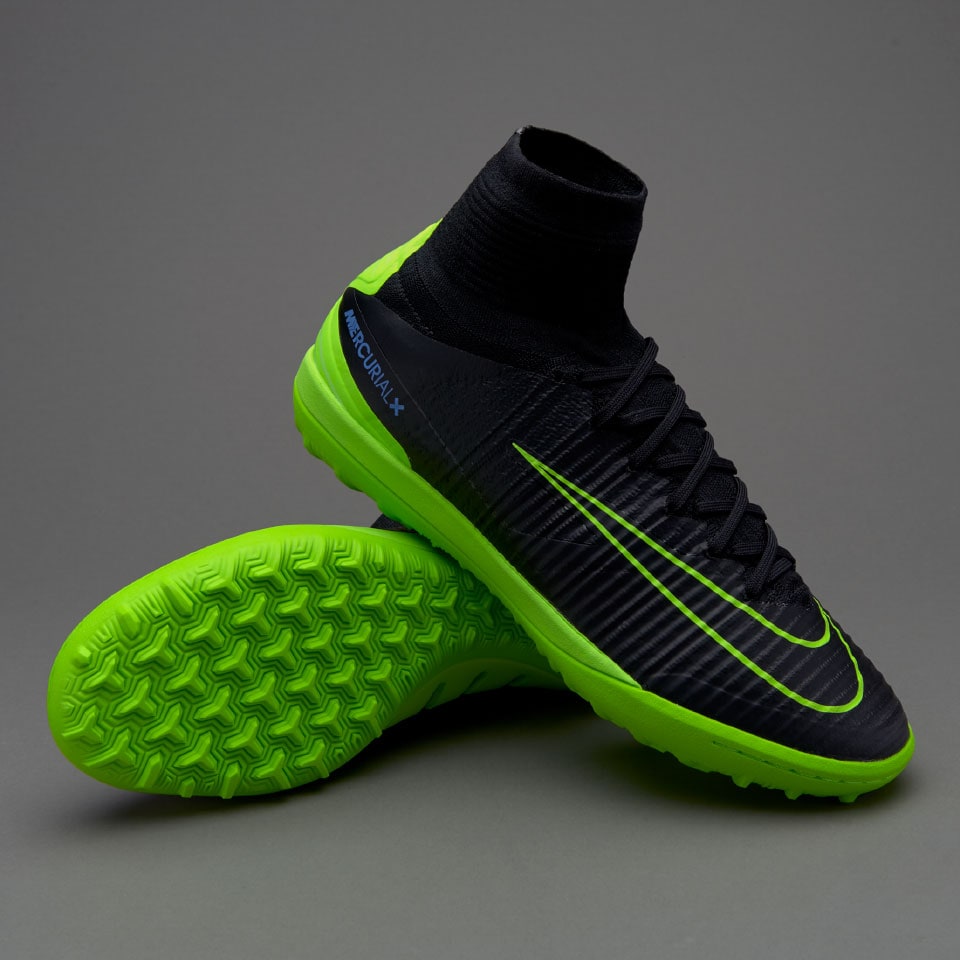 Begrip Eed Collega Nike MercurialX Proximo II TF - Mens Mens Boots - Turf Trainer -  Black/Electric Green/Paramount Blue 