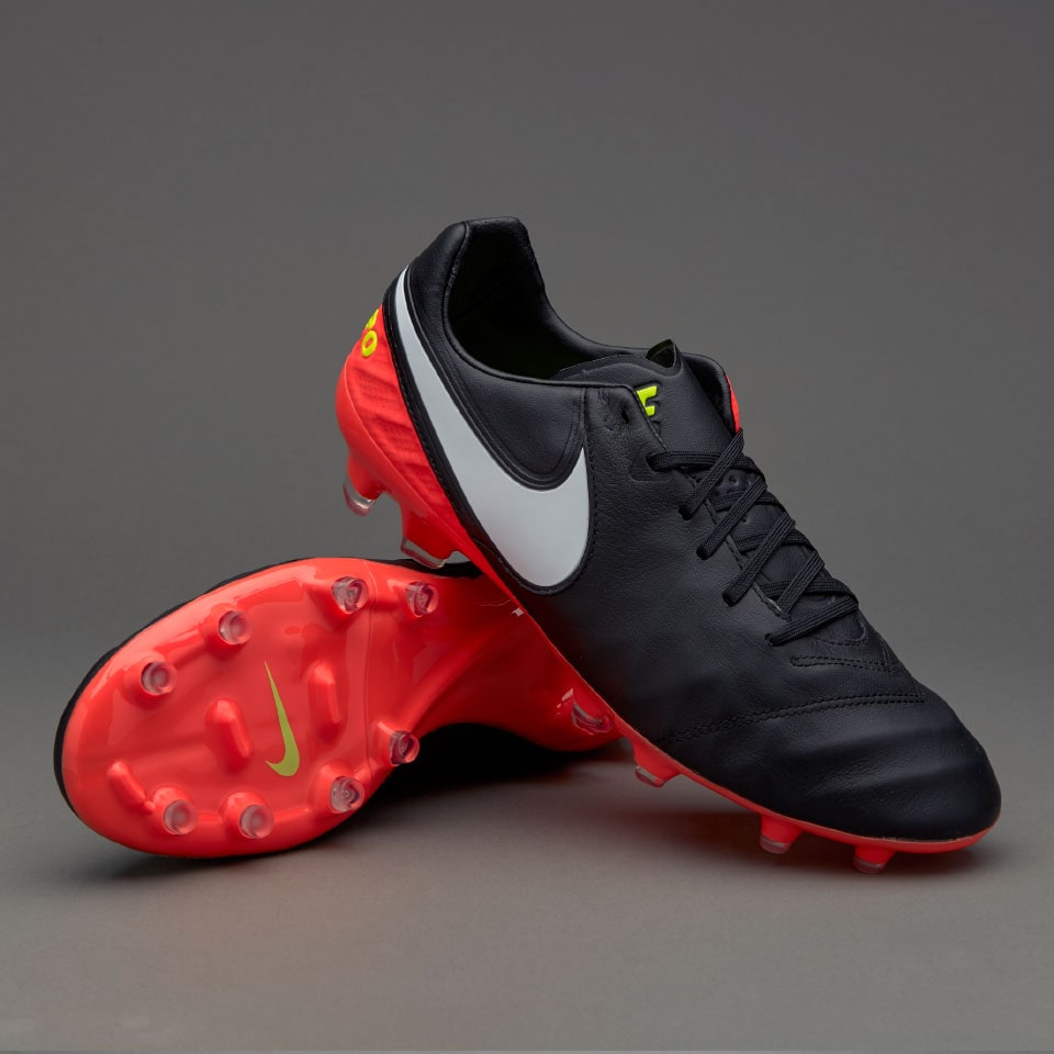 Nike Tiempo Legacy II FG - Mens Boots - Firm Ground - Black/White/Hyper