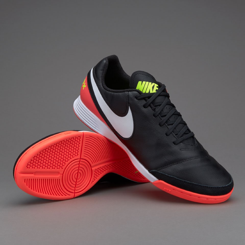 Nike Tiempo II Piel IC- de Naranja/Volt | Soccer