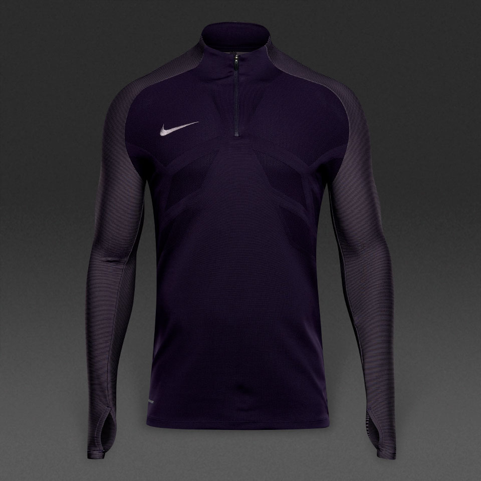 Nike Aeroswift Strike Drill Top - Mens Clothing Training Tops - Purple Dynasty/Purple Smoke/Purple Smoke