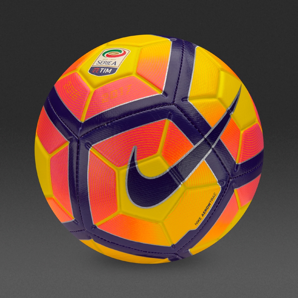 Balón Nike Serie A 4 - Balones de futbol-Amarillo/Morado/Negro | Pro:Direct Soccer
