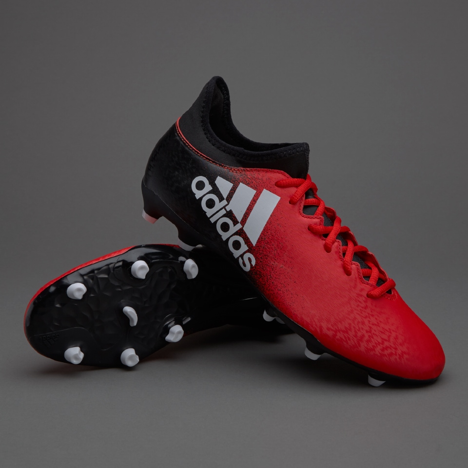 cigarro crema Aplicado adidas X 16.3 FG - Botas de futbol-Terrenos firmes- Rojo/Blanco/Negro |  Pro:Direct Soccer