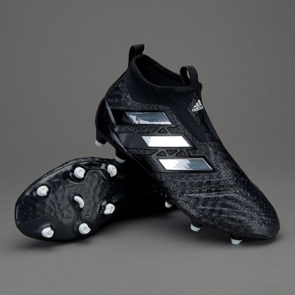 adidas ACE 17+ Purecontrol FG para niños-Botas de futbol-Terrenos firmes- Negro/Blanco | Pro:Direct
