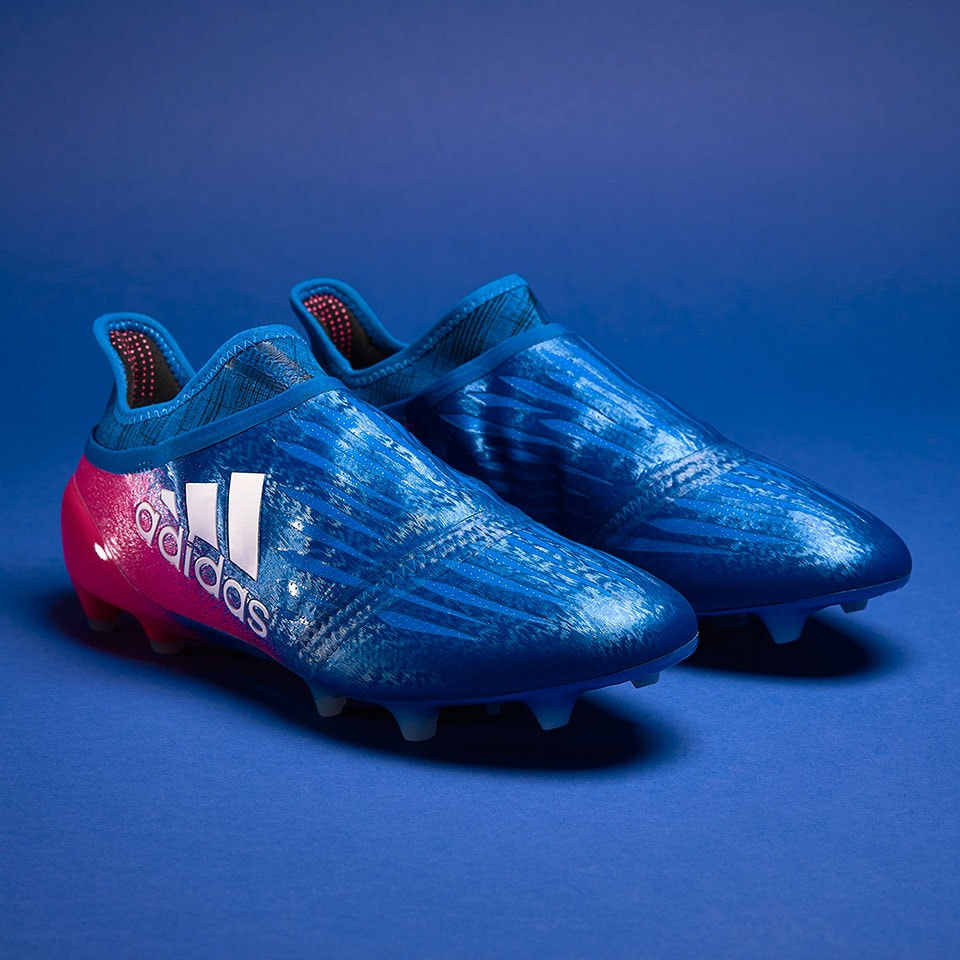 Blinke foran Lyrical adidas X 16+ Purechaos FG - Mens Soccer Cleats - Firm Ground -  Blue/White/Shock Pink 