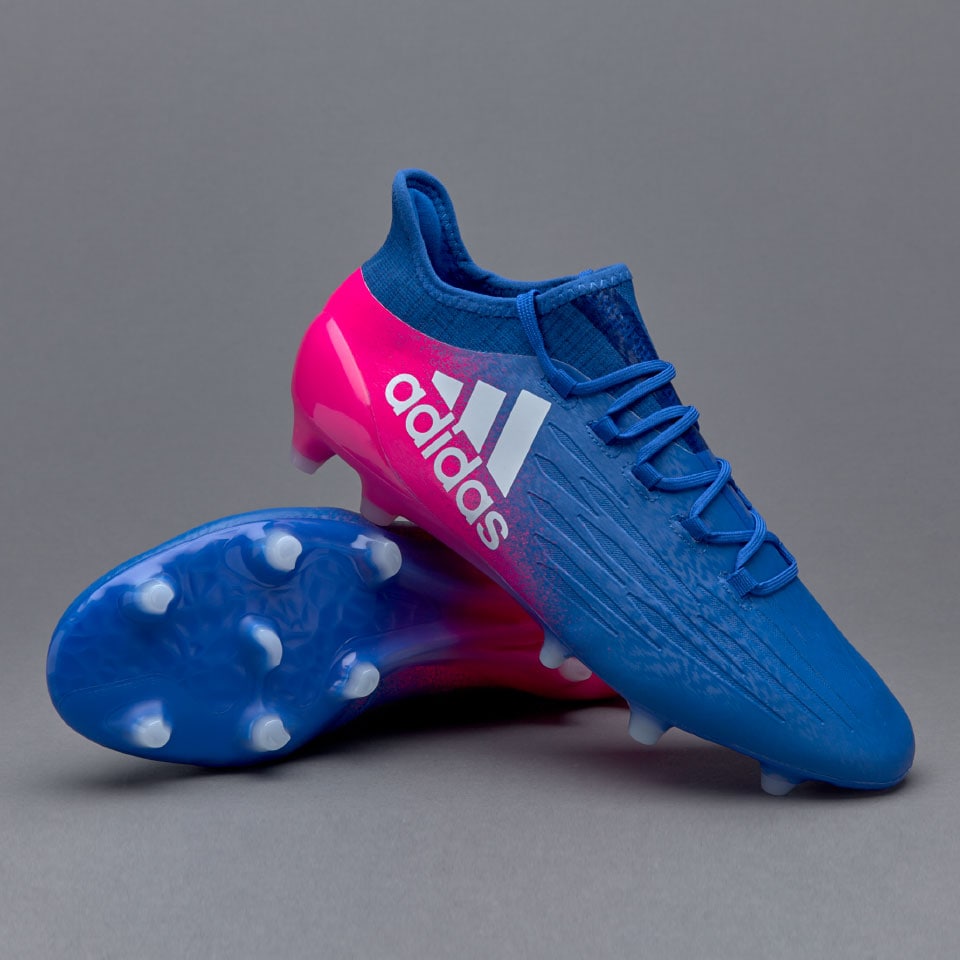 lever Handelsmerk Egoïsme adidas X 16.1 FG - Mens Soccer Cleats - Firm Ground - Blue/White/Shock Pink  