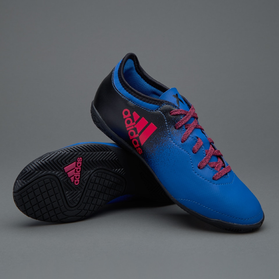Al frente raya Cien años adidas X Tango 16.3 IN para niños- Zapatillas de futbol-Azul/Rosa Shock  /Negro | Pro:Direct Soccer