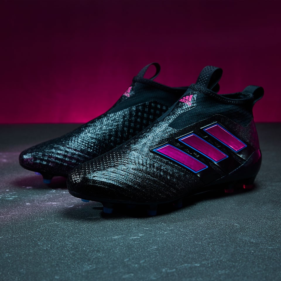 adidas ACE 17+ Purecontrol FG - Botas futbol-Terrenos firmes-Negro/Rosa Shock/Azul Pro:Direct Soccer