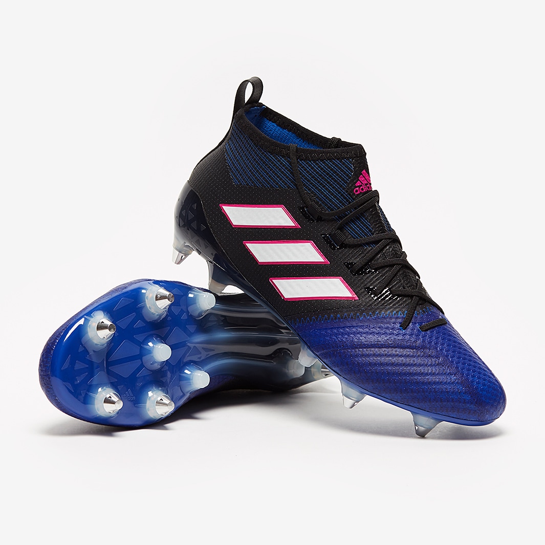 was verband Lao adidas ACE 17.1 Primeknit SG - Mens Boots - Soft Ground - Core Black/White/ Blue | Pro:Direct Soccer