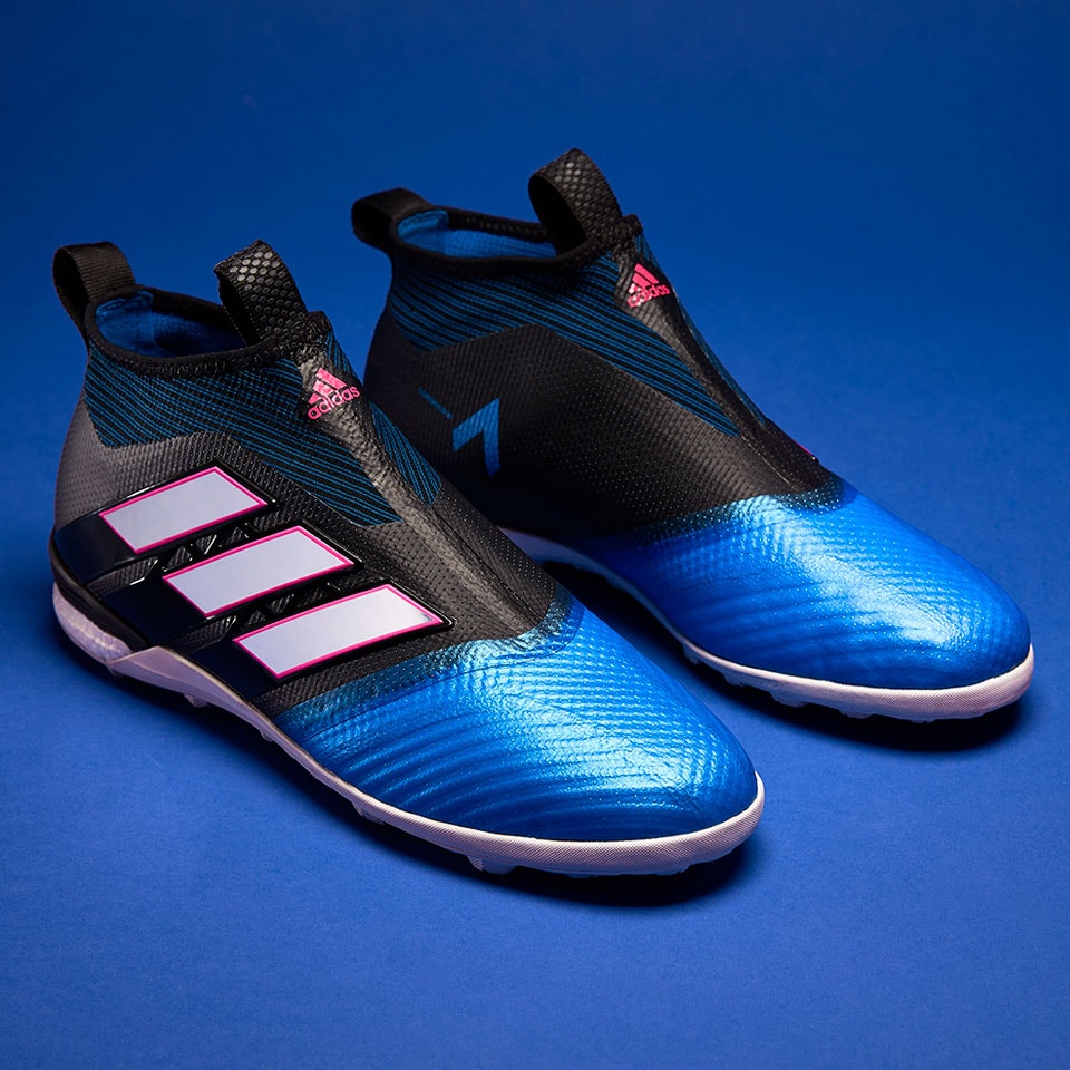 Estrecho Compatible con Serrado adidas ACE Tango 17+ Purecontrol TF -Zapatillas de futbol-Negro/Blanco/Azul  | Pro:Direct Soccer