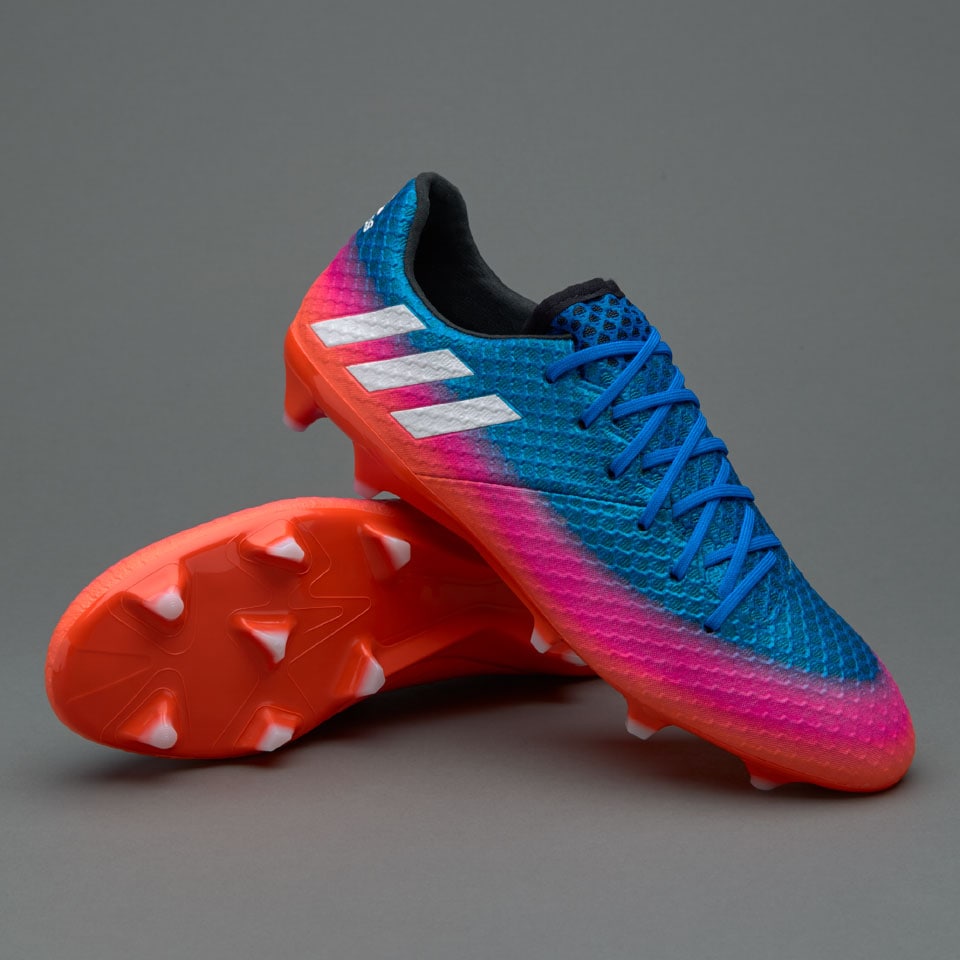 adidas Messi 16.1 FG - Botas de firmes-Azul/Blanco/Naranja solar | Pro:Direct Soccer