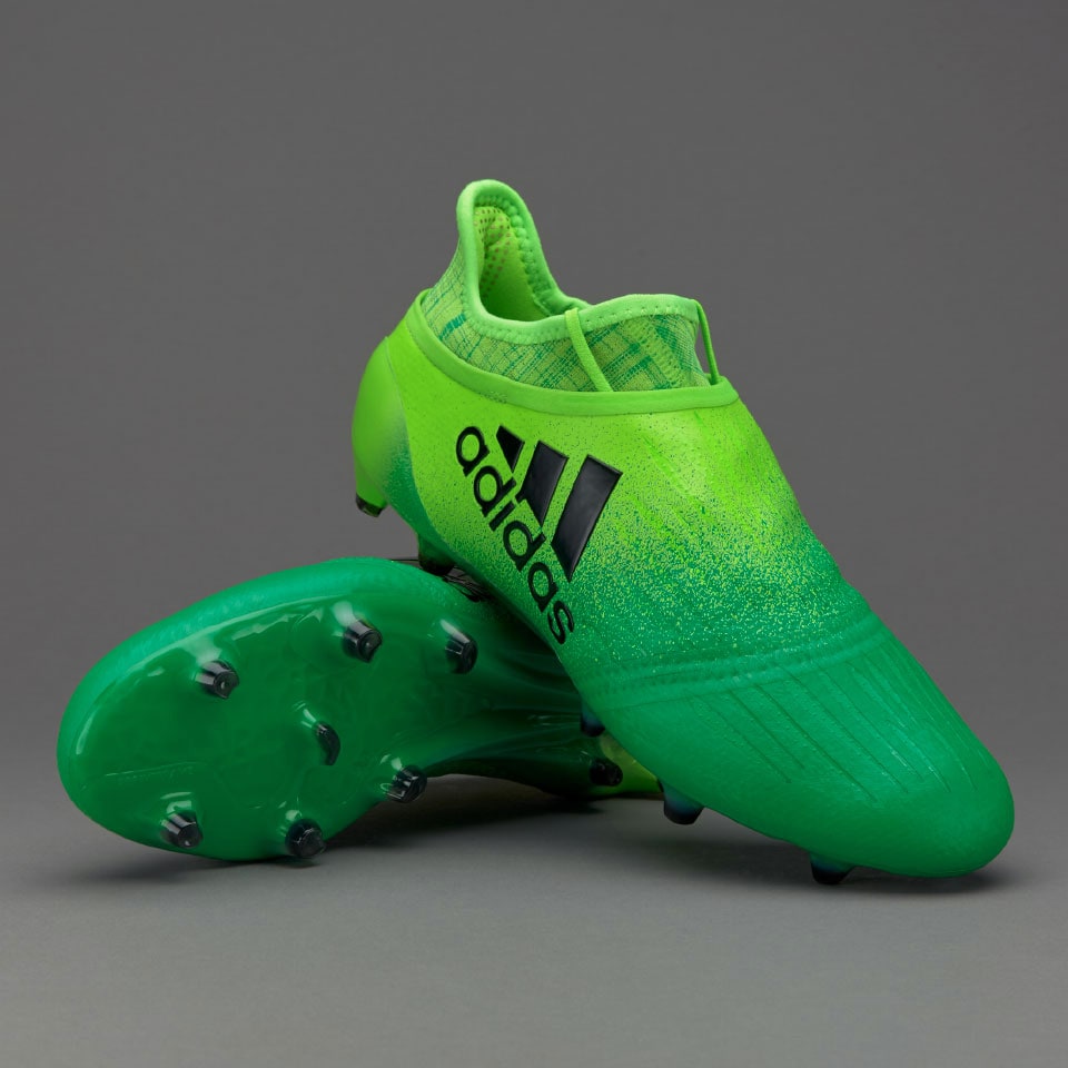 Normalmente subtítulo Elevado adidas X 16+ Purespeed FG -Botas de futbol-Terrenos firmes- Verde  Solar/Negro/Verde Core | Pro:Direct Soccer