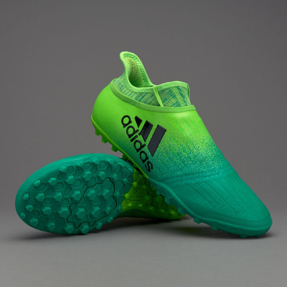 adidas X Tango 16+ Purespeed TF de futbol-Verde Solar/Negro/Verde Core | Pro:Direct Soccer