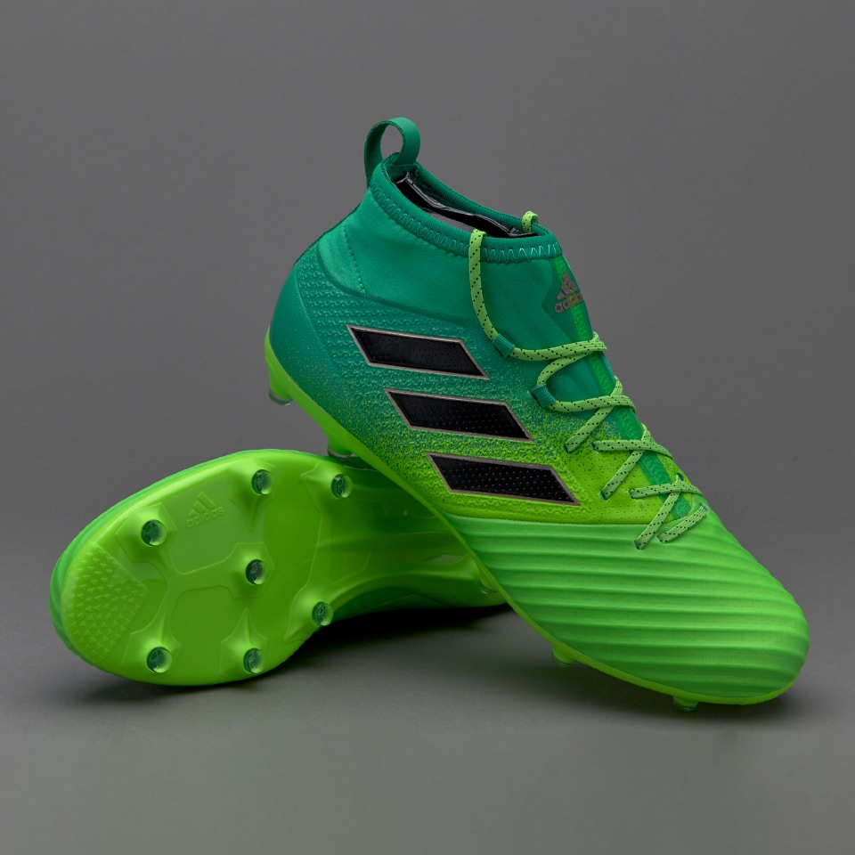 adidas ACE 17.2 Primemesh FG Mens Boots - Firm Ground - Solar Green/Core Black/Core Green