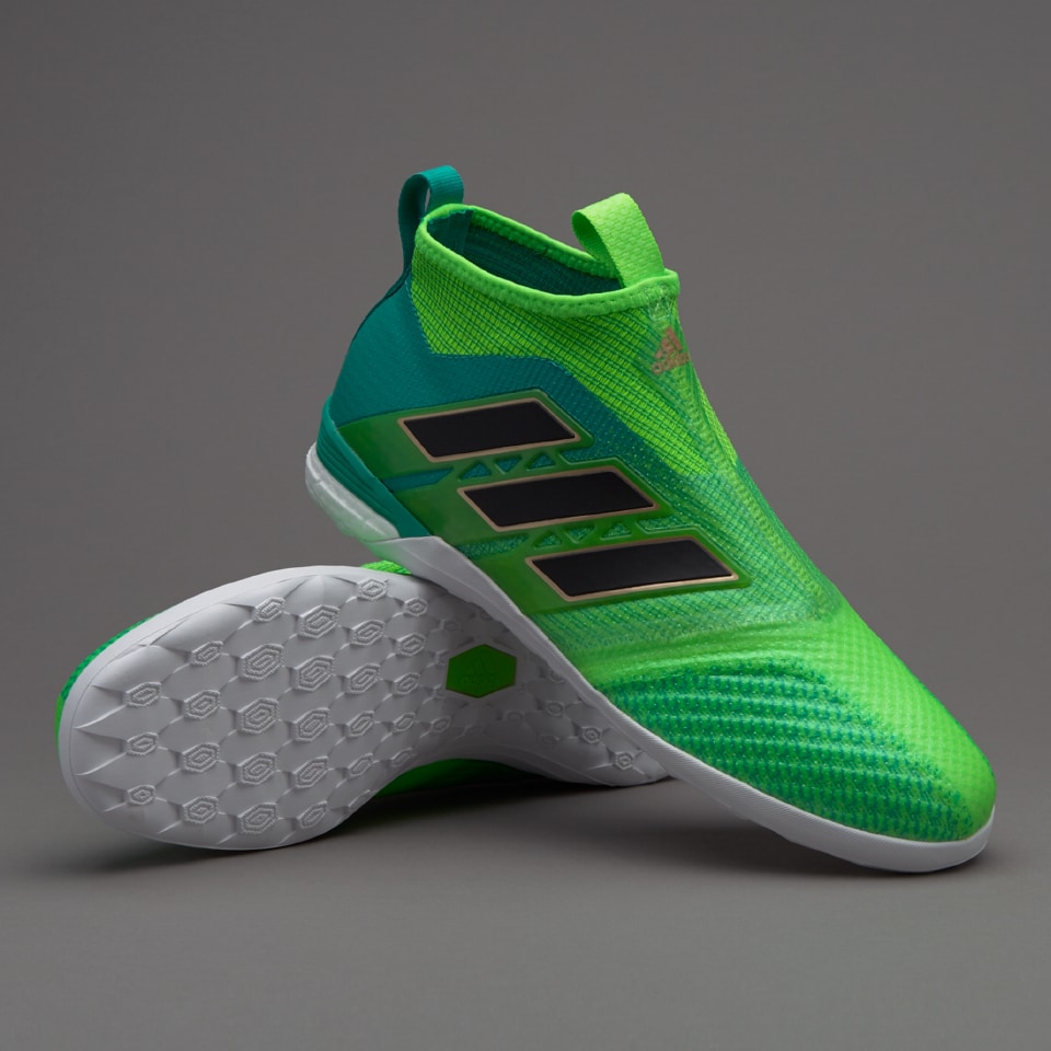 adidas ACE 17+ Tango Purecontrol IN Zapatillas de futbol- Verde Solar/Negro/Verde Core | Pro:Direct Soccer