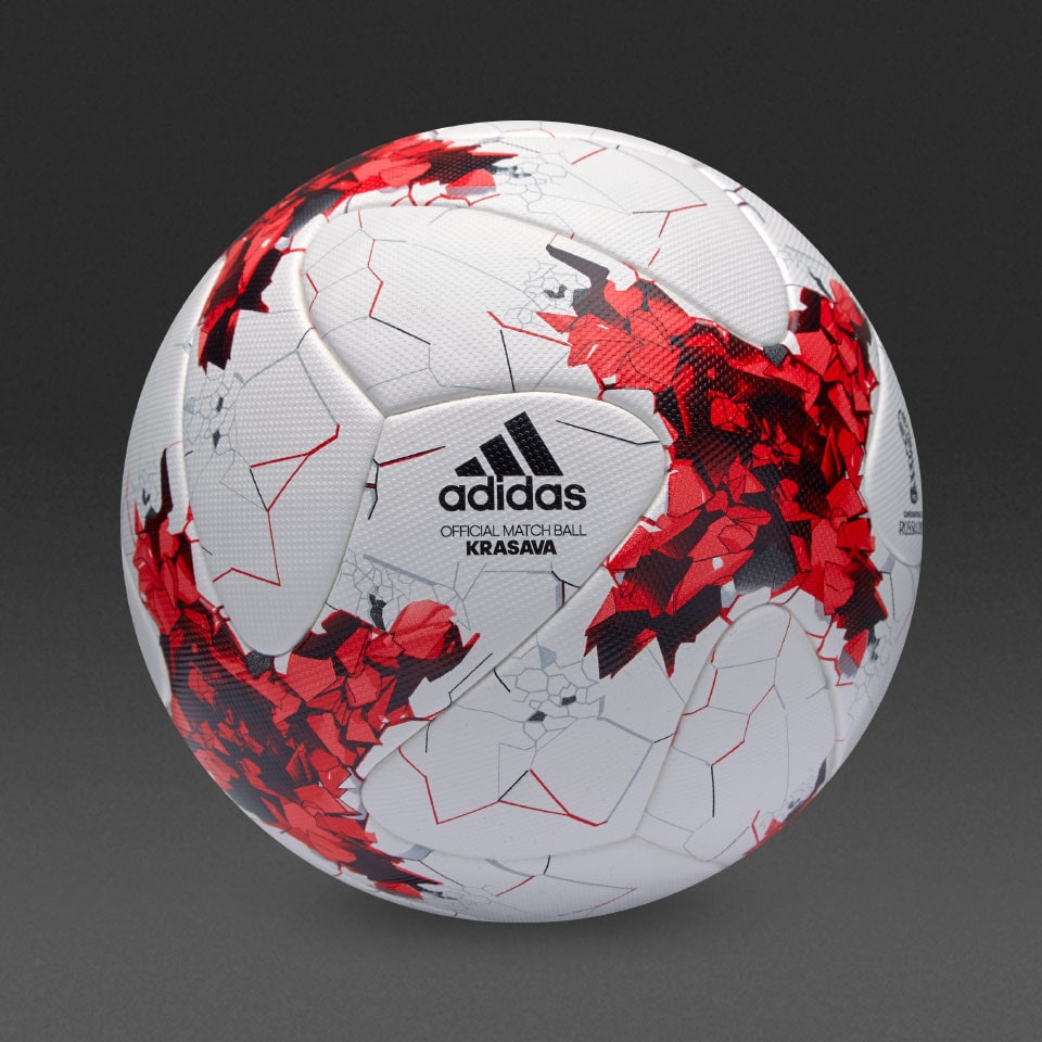 æg atom moral adidas Confederations Cup OMB - Footballs - White/Red/Clear Grey 