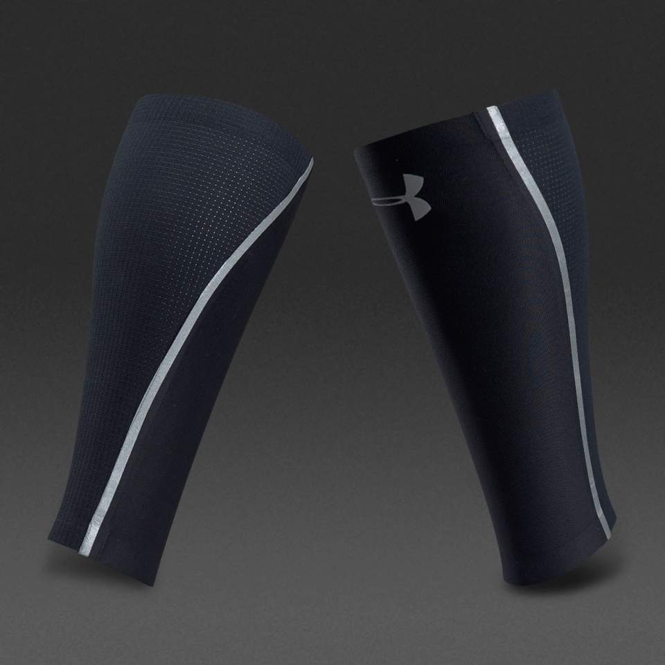 Under Armour Men's Run Reflective CoolSwitch Calf Sleeves, Black