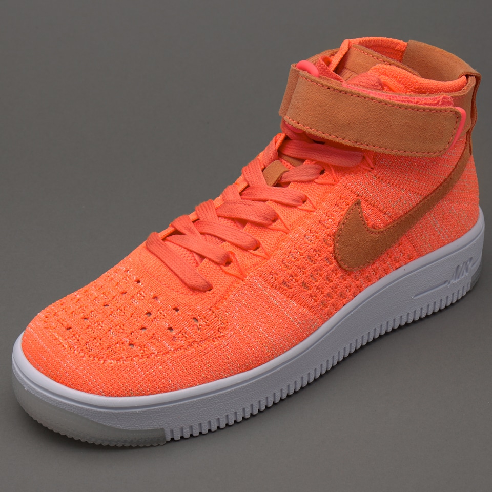 Womens Shoes - Nike Sportswear Air Force 1 Flyknit - Bright Melon ...