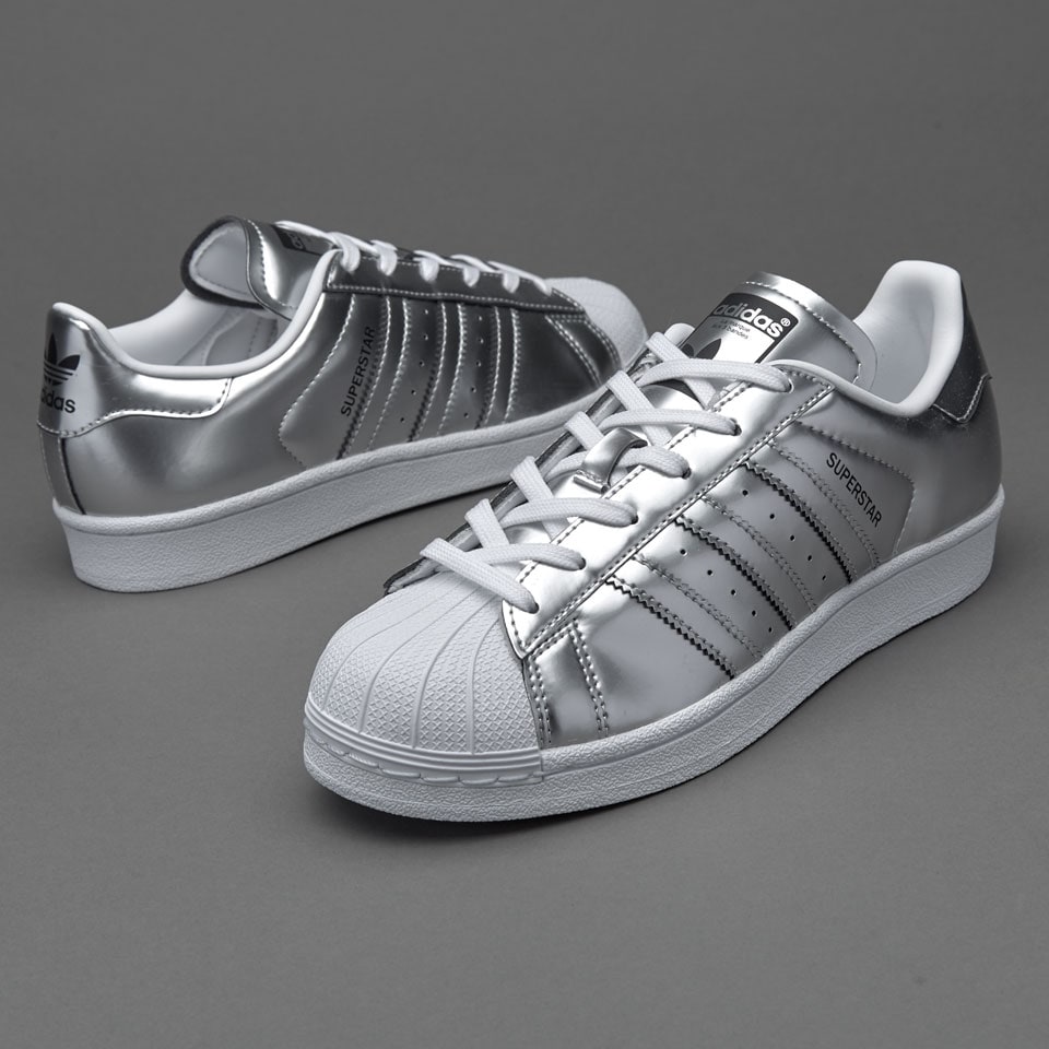 Womens Shoes - adidas Originals Womens Superstar - Silver Met - CG3681