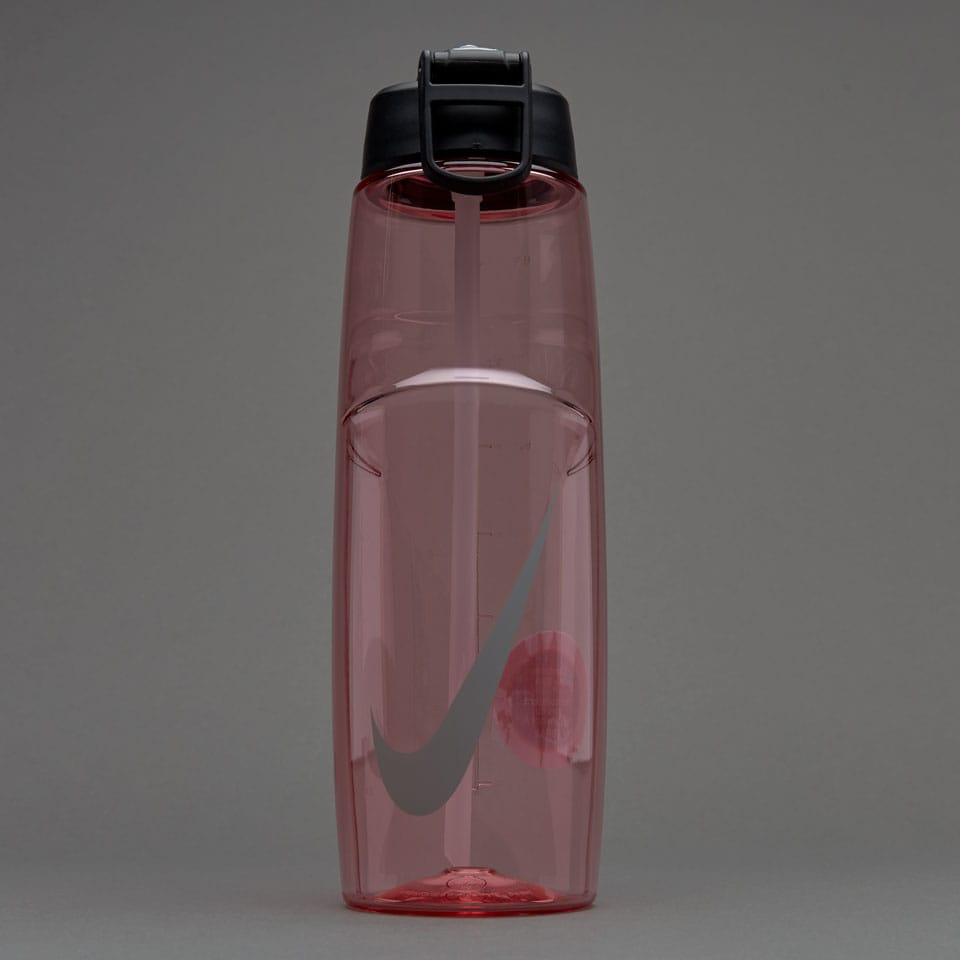 Nike T1 Flow Swoosh Water Bottle 32oz Accessories Ion Pink/Wolf Grey | Pro:Direct Soccer