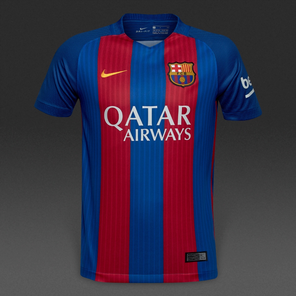 tapa ayer Levántate Camisetas de futbol-Camiseta Nike FC Barcelona 16/17 Primera equipación con  Sponsor Stadium para niños-Azul/Rojo | Pro:Direct Soccer
