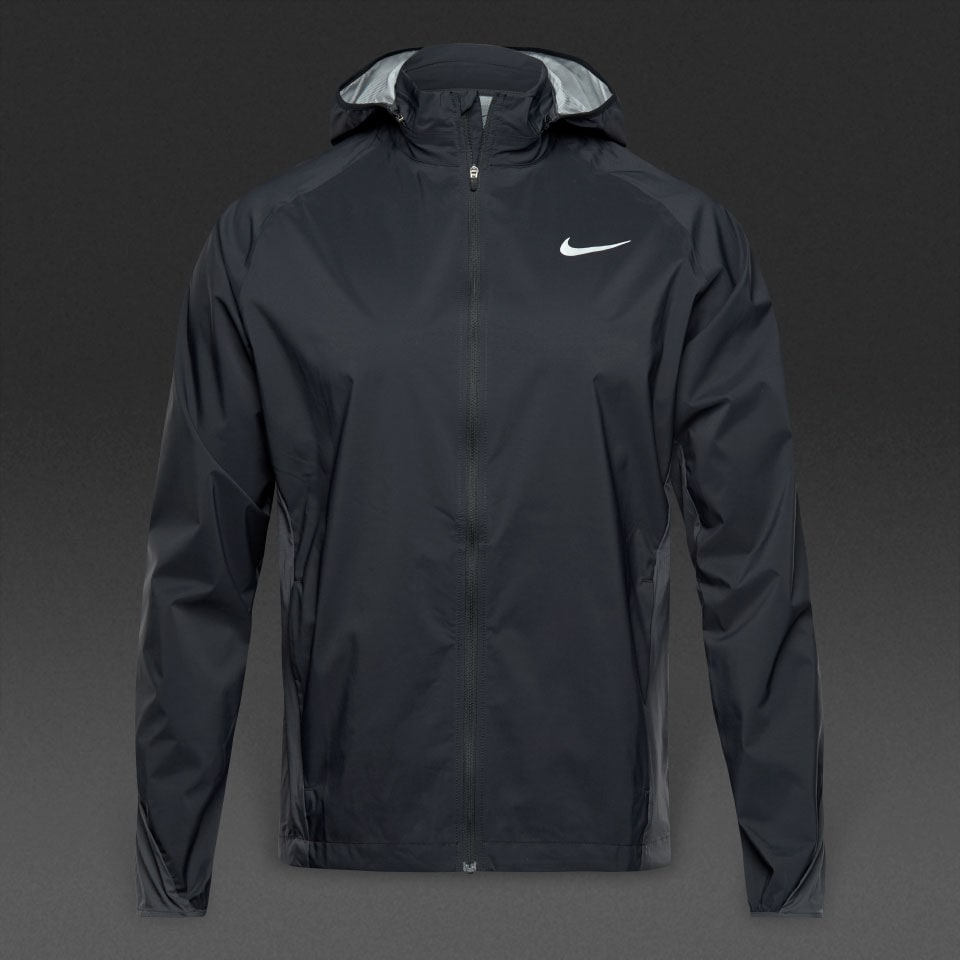 Nike Shield Hooded Jacket Zoned - Black/Anthracite - Mens Clothing