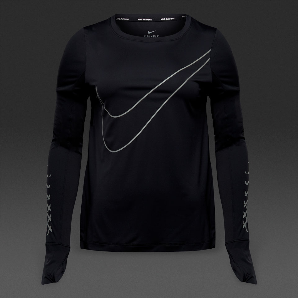 Nike women's breathe long sleeve running top best sale